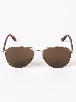 Kenneth Cole - Women UV Protected Brown Lens Aviator Sunglasses (58)