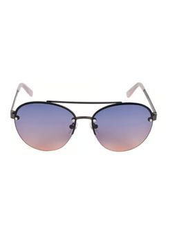 Kenneth Cole - Women UV Protected Blue Lens Aviator Sunglasses (57)