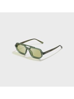 SAM AND MARSHALL - Unisex UV Protected Green Lens Wayfarer Sunglasses