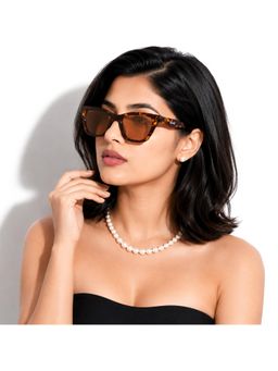 Stood - Unisex UV Protected Brown Lens Square Sunglasses (49)