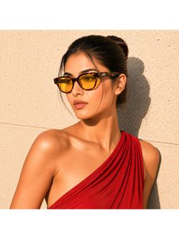 Stood - Unisex UV Protected Yellow Lens Square Sunglasses (53)