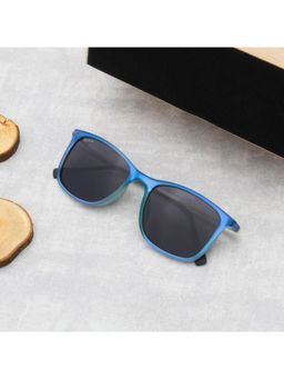 TED SMITH - Unisex UV Protected Grey Lens Round Sunglasses (51)
