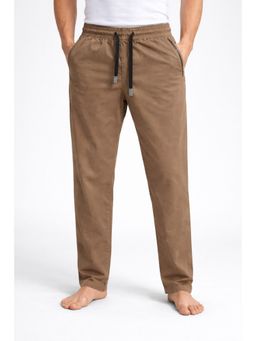 Parcel Yard - Brown Parcel Yard Mens Regular Fit Track Pants