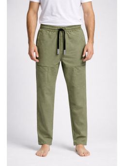 Parcel Yard - Green Parcel Yard Mens Regular Fit Track Pants