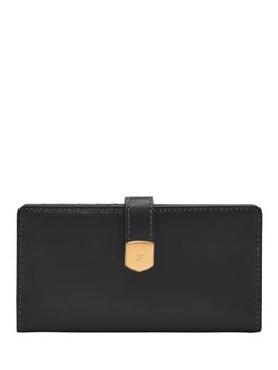 Fossil - Lennox Solid-Plain Black Leather Wallet (S)