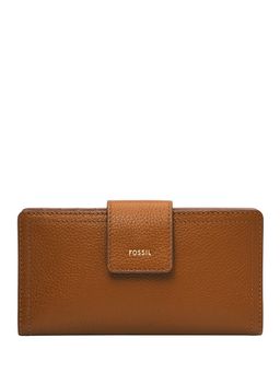 Fossil - Logan Solid-Plain Brown Leather Wallet (S)