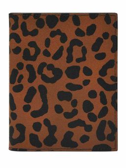 Fossil - Passport Animal Printed Brown Cotton Card Case (S)