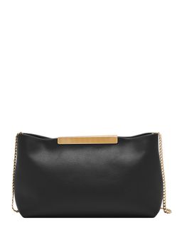 Fossil - Penrose Solid-Plain Black Leather Clutch (S)
