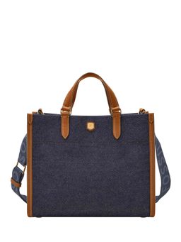 Fossil - Gemma Solid-Plain Blue Denim Handbag (M)
