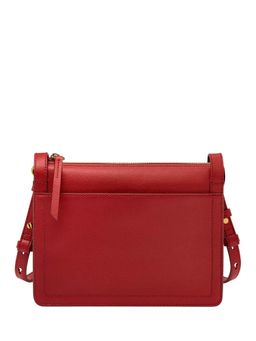 Fossil - Taryn Solid-Plain Red Leather Crossbody Bag (M)