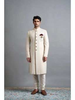 Gargee Designers - Advait Ivory Sherwani with Churidar