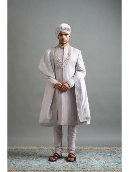 Gargee Designers - Kiaan Lavender Sherwani with Kurta and Churidar