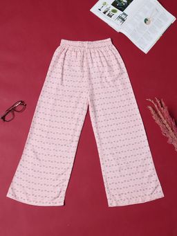 Cherry & Jerry - Pink Rayon Printed Palazzo