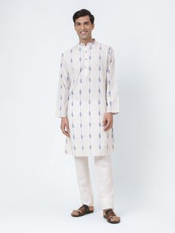 Fabindia - Natural Cotton Woven Slim Fit Long Kurta