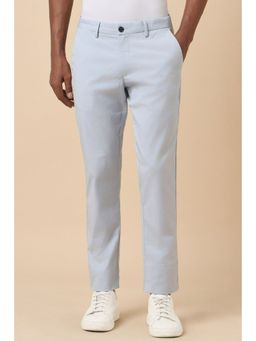Allen Solly - Men Blue Slim Fit Solid Casual Trousers
