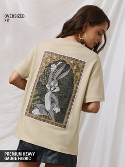 The Souled Store - Official Looney Tunes: Desi Folks Women Oversized T-Shirt