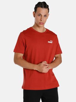 Puma - Ess Small Logo Mens Red T-Shirt