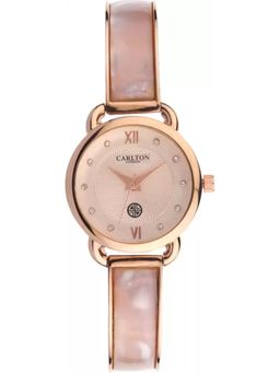 Carlton London - Analog Watch - Rose Gold