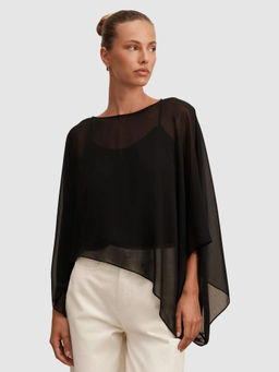 Forever New - Women Black Solid/Plain Polyester Top