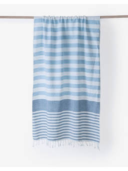 Fabindia - Blue Soha Cotton Hand Towel