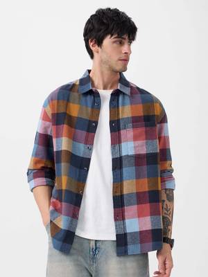 Buy The Souled Store Men Multi-Color Spectrum Shirt (XS) - Image 1