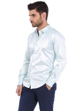polyester satin shirt