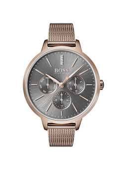 Boss - Grey Round Analog Watch - 1502424