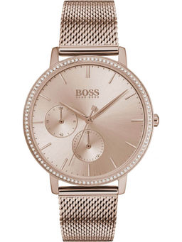 Boss - Rose Gold Round Analog Watch - 1502519