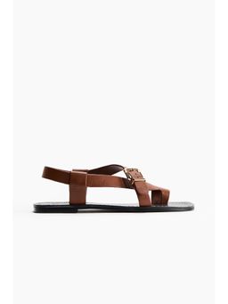 H&M - Women Brown Leather Sandals