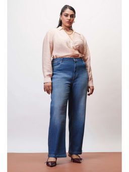 FREAKINS - Easy Blue Curve Straight Jeans