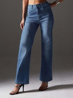 Miss Chase - Women's Light Blue Clean Look Denim Jeans
