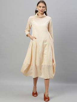 RAREISM - Beige Stripe Long Dress