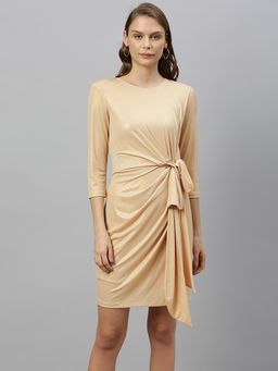 RAREISM - Gold Glare Slim Fit Dress