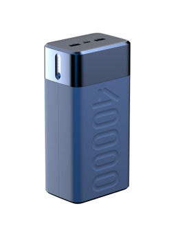 Ambrane - Stylo Boost with 40,000mAh Battery and Ultra-Fast Charging Output of 65W Blue