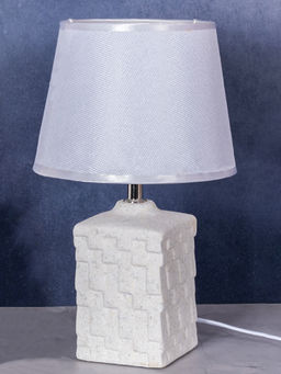 Aarvi Decor - White Ceramic Table Lamp