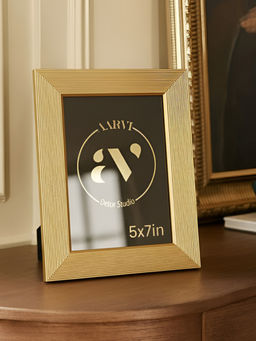 Aarvi Decor - Metal Radiance Tabletop Decorative Photo Frame For Home Gold 5 X 7 Inches