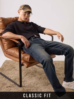 The Souled Store - Denim Slate Blue Slim Fit Mens Jeans