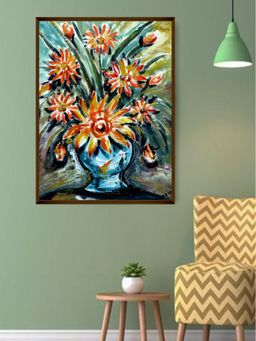 The Art House - Abstract Painting Multicolor (40X30 Inches)