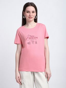 R&B - Pink Slogan / Typographic Regular T-Shirt