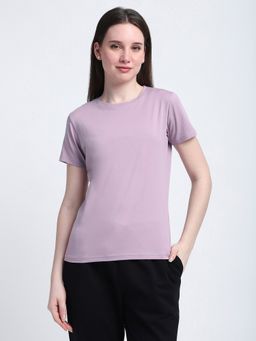 R&B - Purple Solid Regular T-Shirt