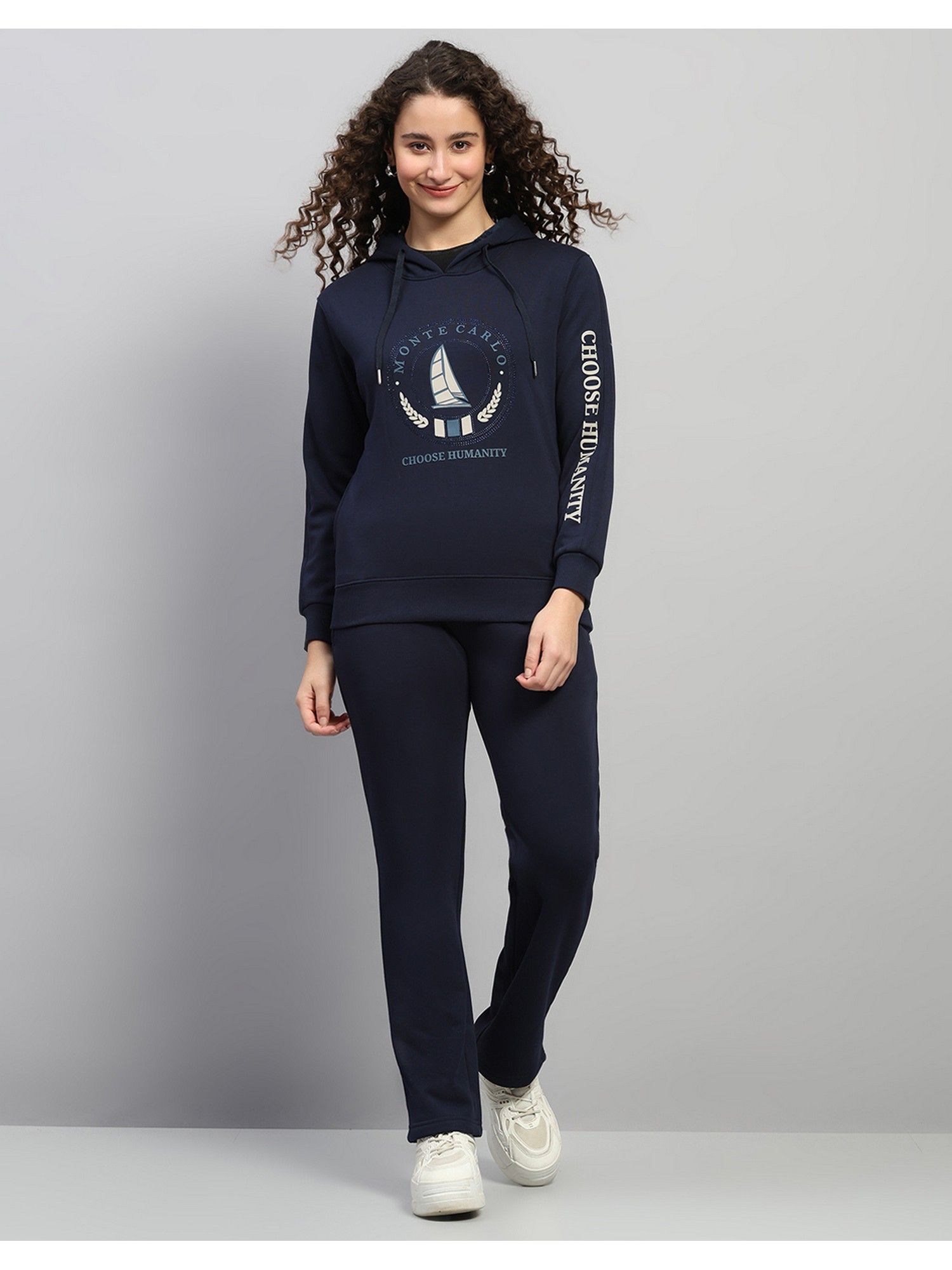 monte carlo Navy Blue Hooded Full Sleeve Co-Ord Set-picture-30
