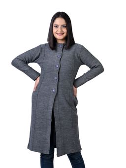 TWENTY ME - Grey Colour Long Cardigan