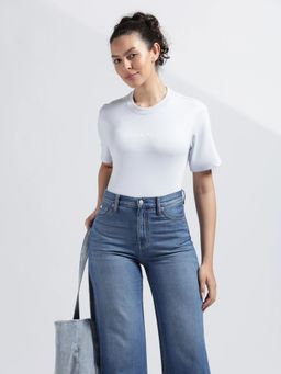 Calvin Klein - Blue Logo Relaxed Fit Cotton T-Shirt