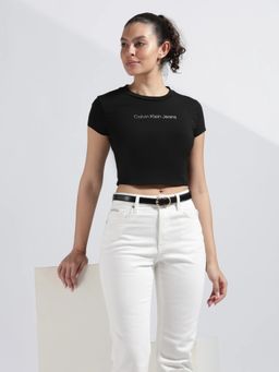 Calvin Klein - Black Logo Regular Fit Cotton T-Shirt