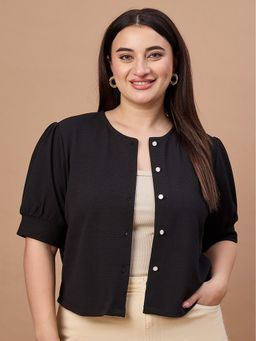 Style Quotient - Textured Black Top