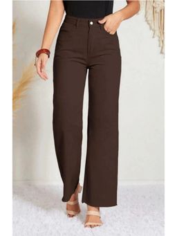 Angelfab - Denim High Waist Relaxed Fit Brown Jeans