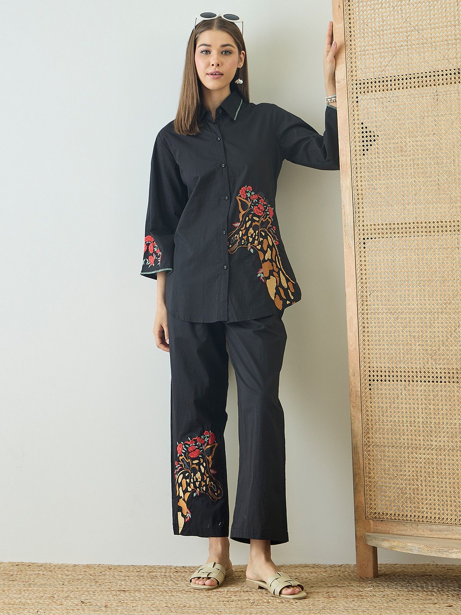 zummer Cotton Embroidered Co-Ord Set-picture-12