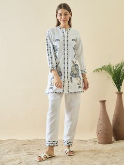 ZUMMER - Cotton Embroidered Co-Ord Set