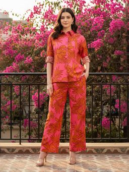 ZUMMER - Pink Printed Poplin Co-Ord Set