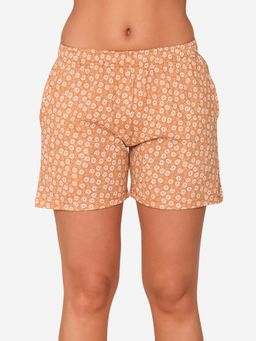 Bonjour - Brown Printed Shorts